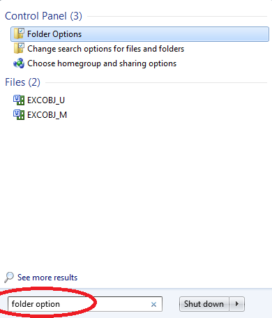 Folder Option